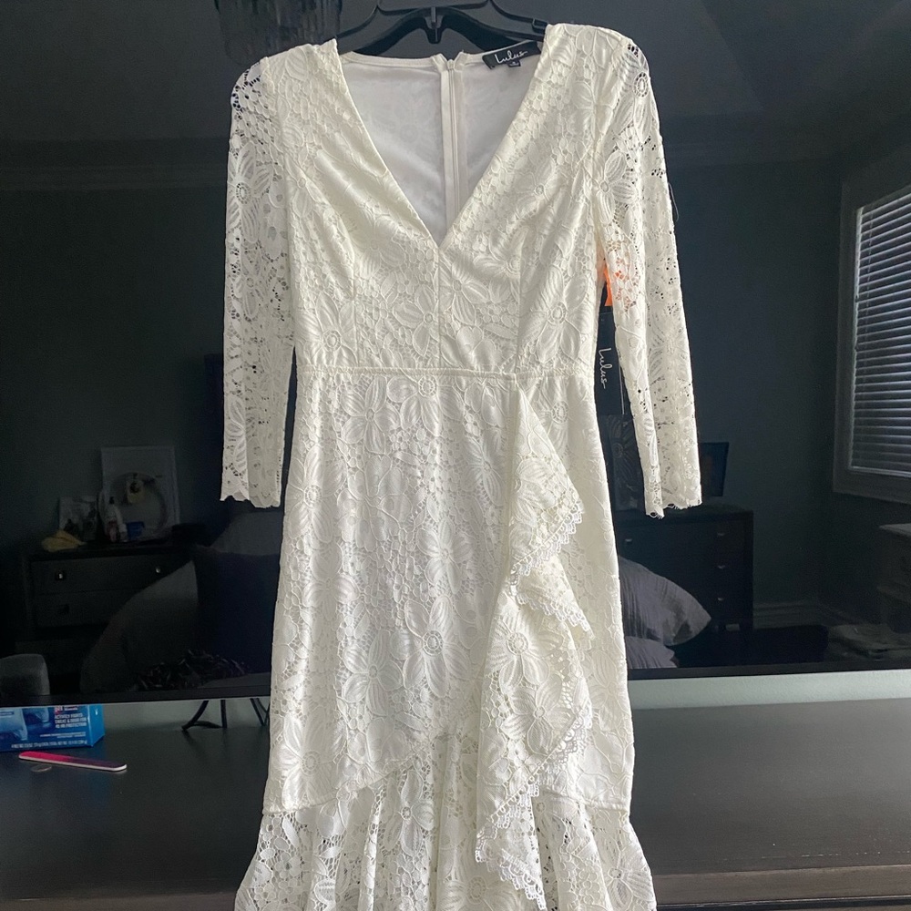 Lulus Cream White Dress Size Small